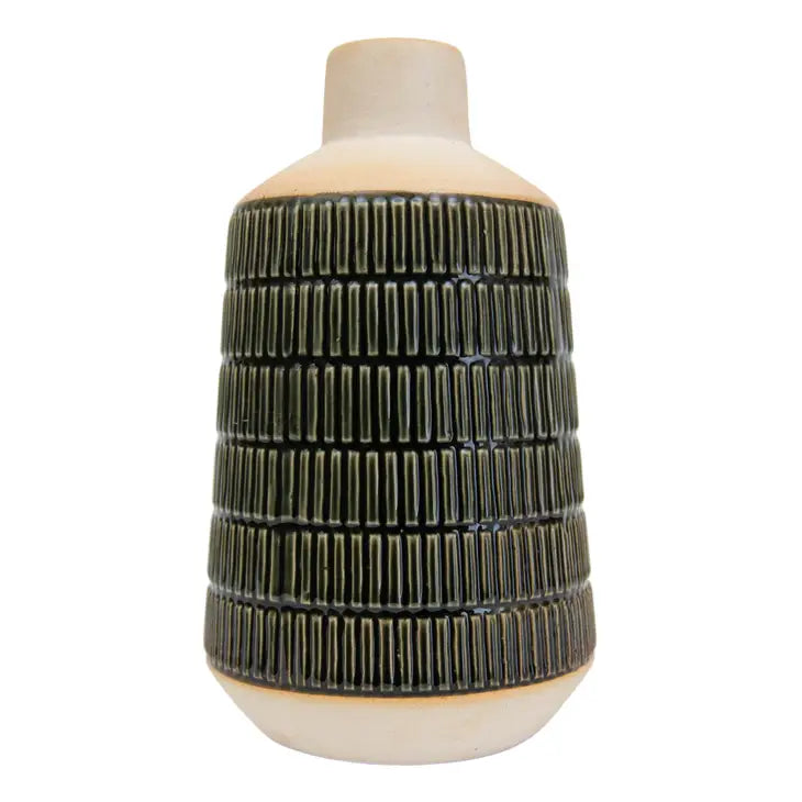 Evergreen 9" Ceramic Vase