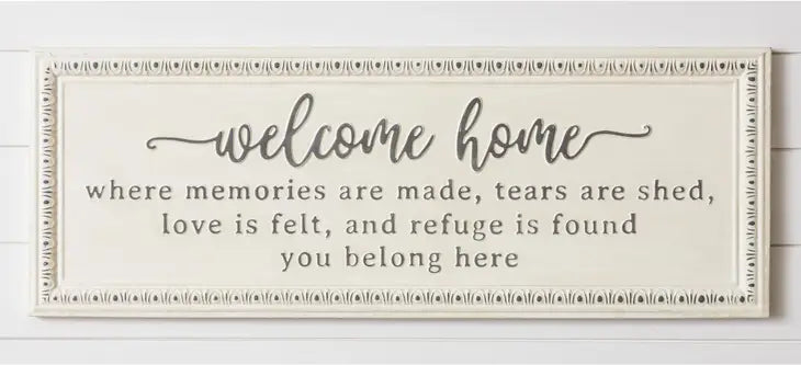 Welcome Home 36" Iron Sign