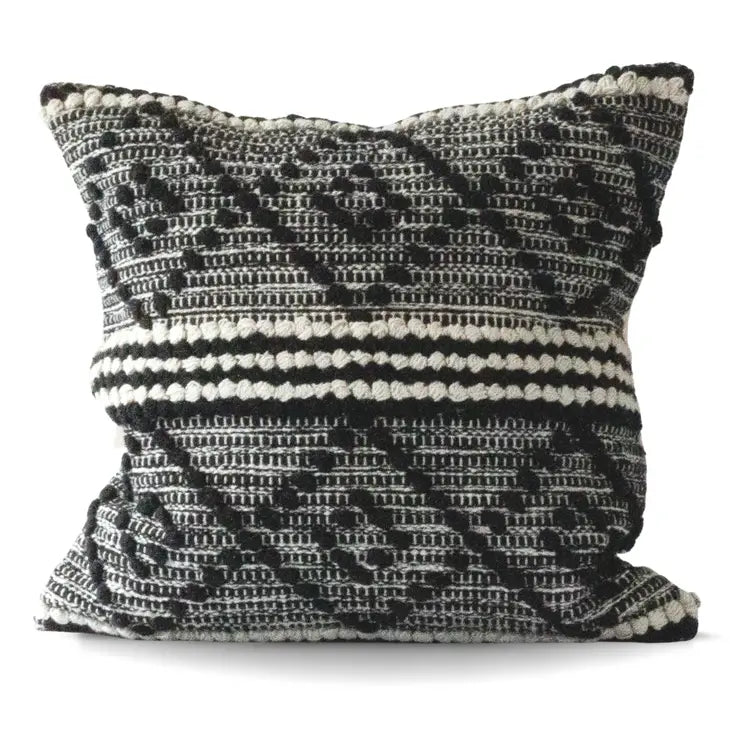 Alysia 18" Variegated Geometric Throw Pillow