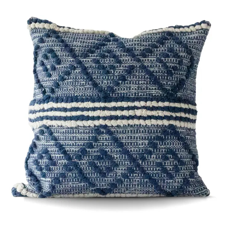 Alysia 18" Variegated Geometric Throw Pillow