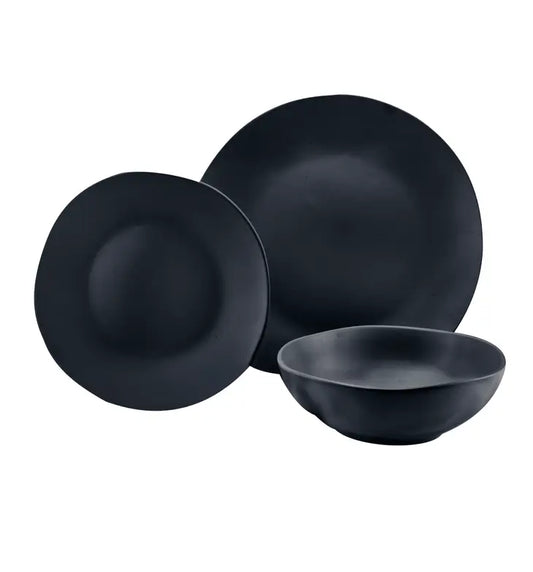 Carmen Matte Black Stoneware Dinnerware