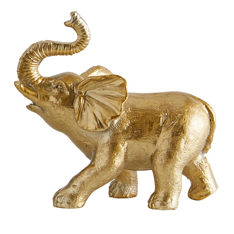Golden 4.5" Resin Elephant