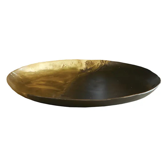 Hampton 6" Iron & Brass Decorative Plate