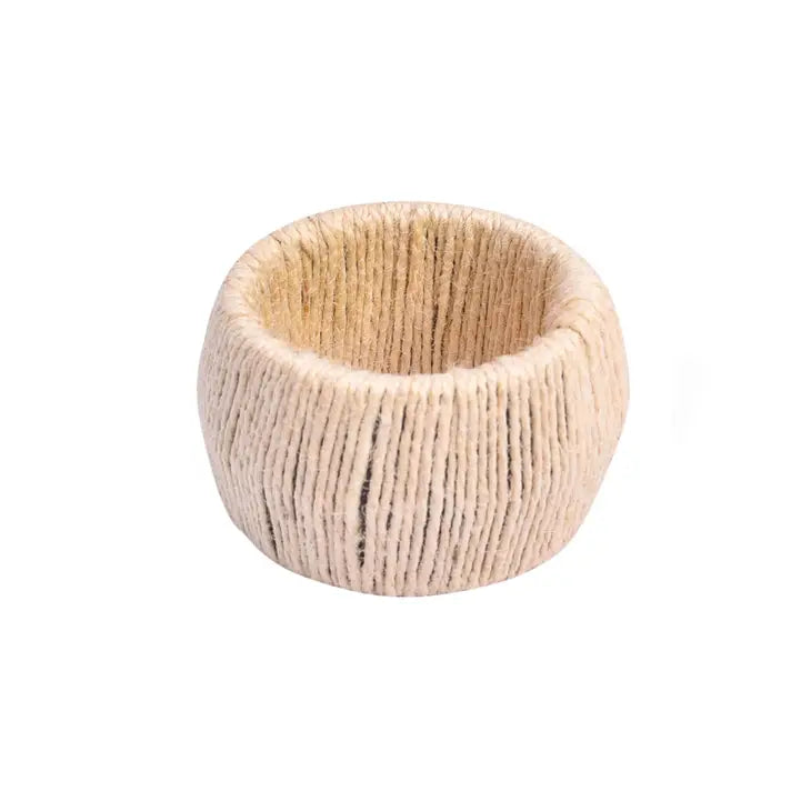 Natural Jute Spool Napkin Ring