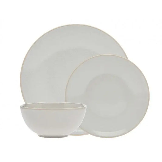 Maude Porcelain Dinnerware - Pebble Gray