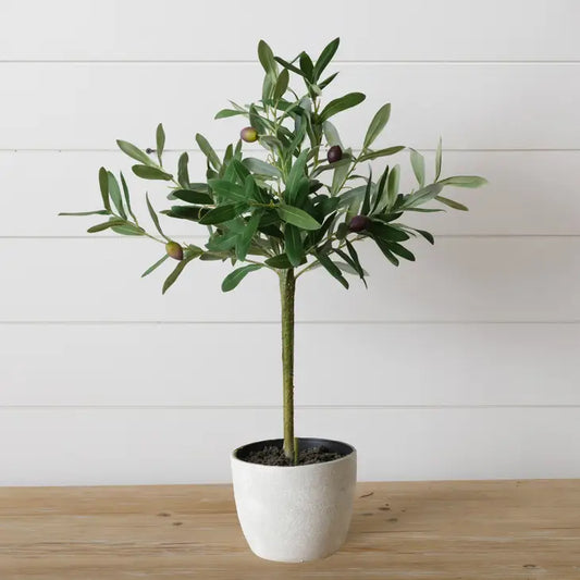 Olivia 24" Faux Potted Olive Tree