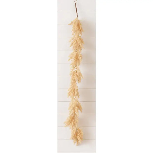 Beige Pampas Grass 54" Garland