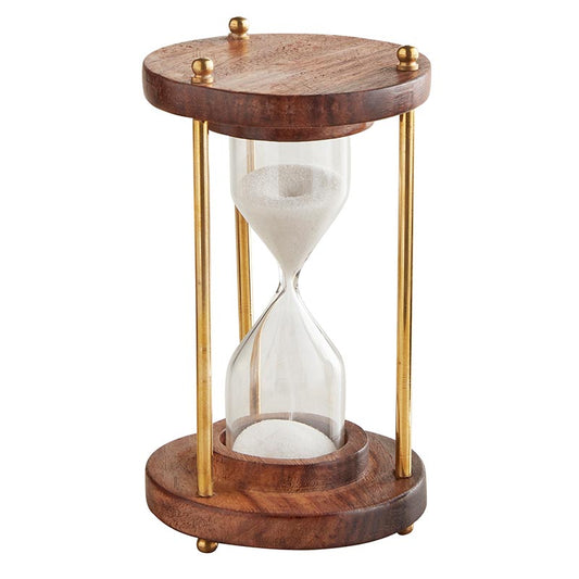 Wood & Brass Sand Timer